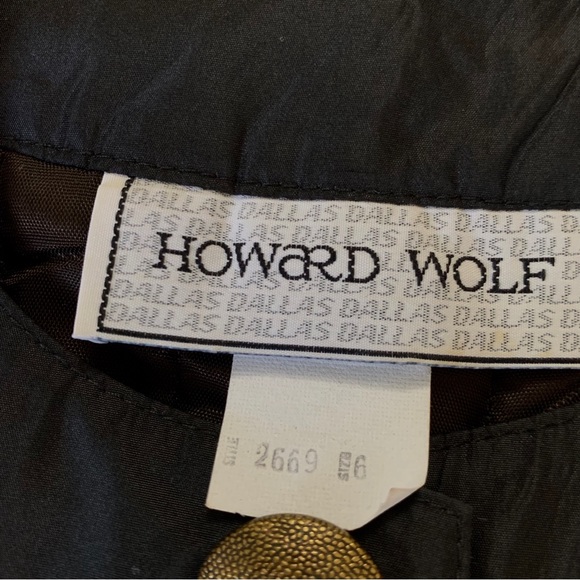 VINTAGE HOWARD WOLF MULTICOLOR QUILTED BLAZER - Picture 11 of 15